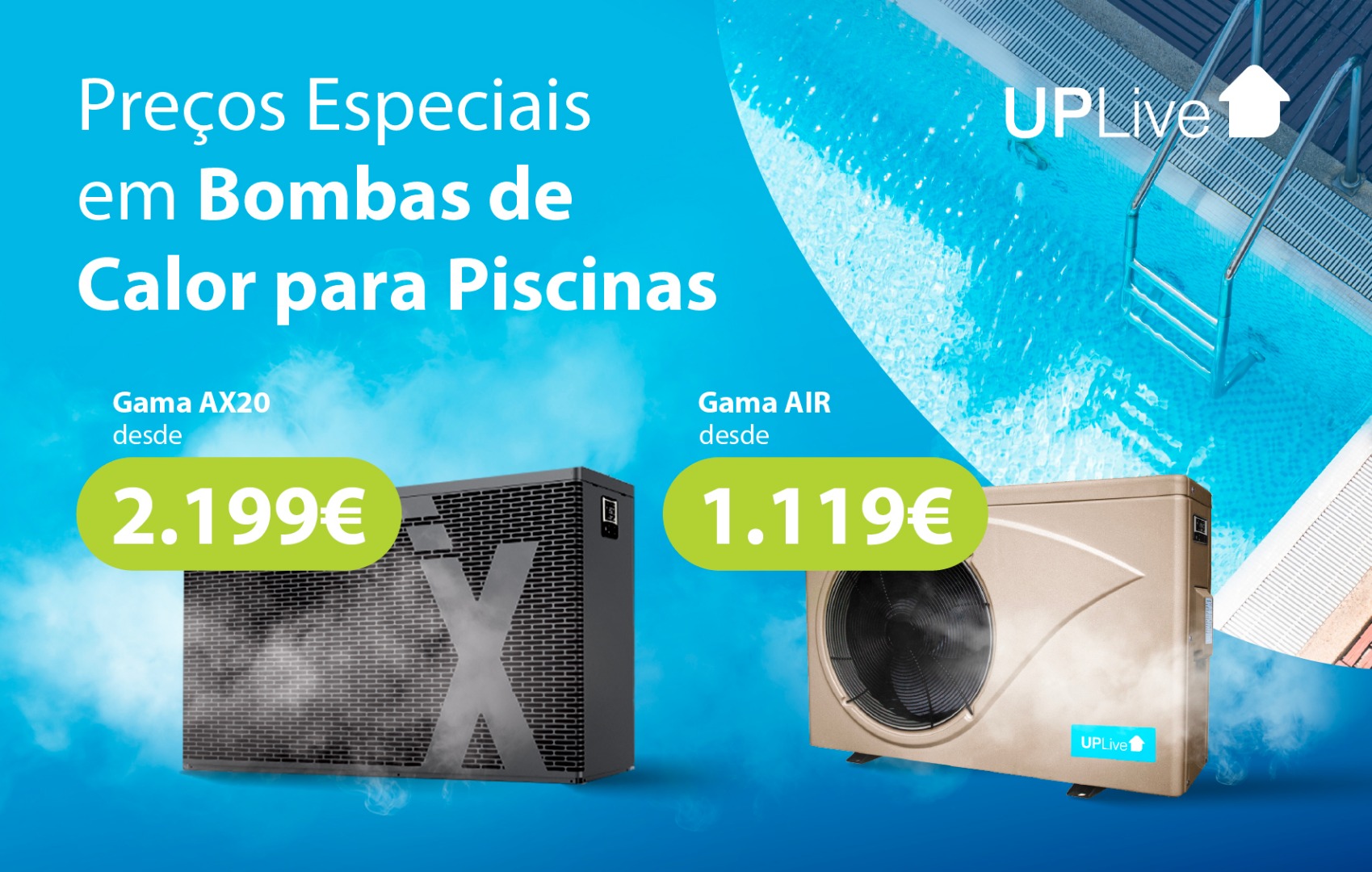 Bombas de Calor para Piscinas UPLive
