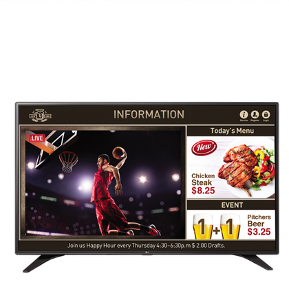 LG Smart TV Signage